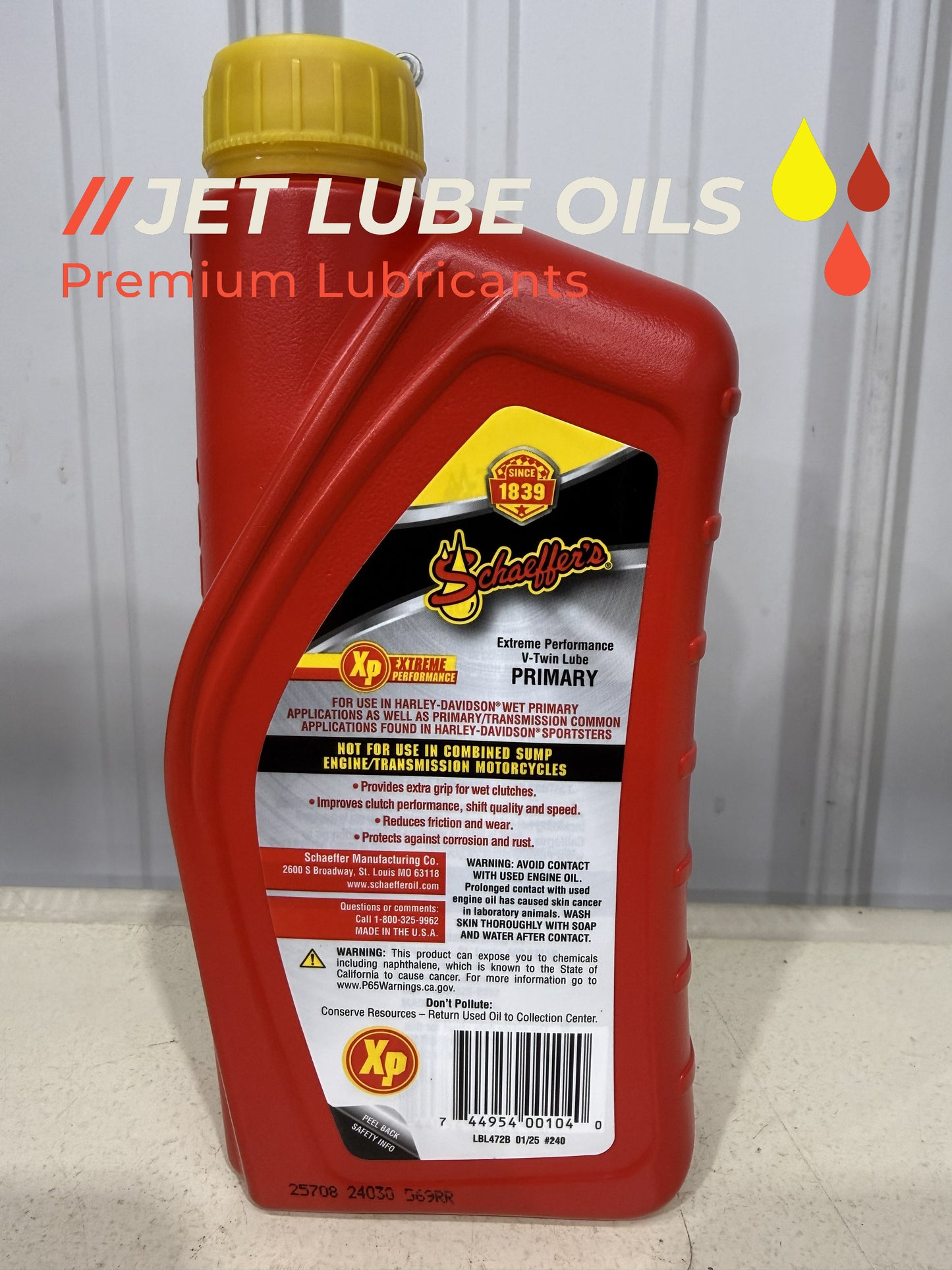 Schaeffer's 240 Extreme Performance V-Twin Primary Lube 12 Quarts