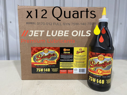 Schaeffer's 170 75W-140 Synthetic Extreme Duty Gear Oil 12 Quarts