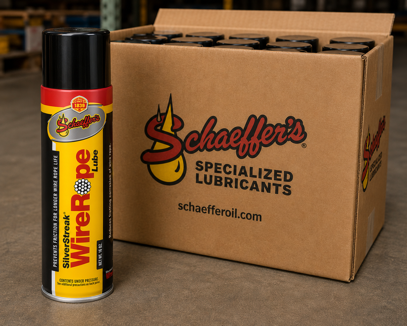 Schaeffer's 199 Silver Streak Wire Rope Lubricant Case of 12 Cans