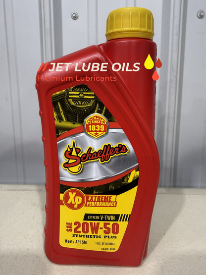 Schaeffer's 707 Extreme V-Twin 20w-50 Synthetic Plus Motorcycle Oil 1 Quart