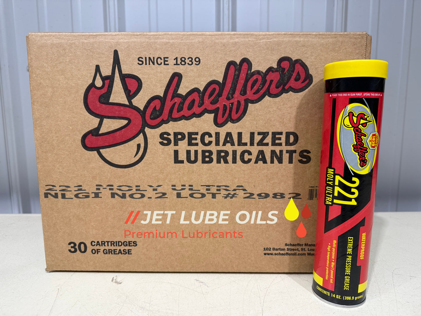 Schaeffer's 221 Moly Ultra Extreme Pressure Grease 30 Tube Case Choose NLGI
