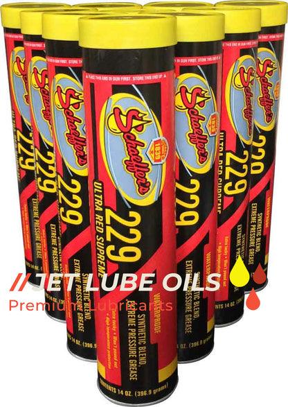 Schaeffer's 229 Ultra Red Supreme Tacky Grease 10 Tubes NLGI #2