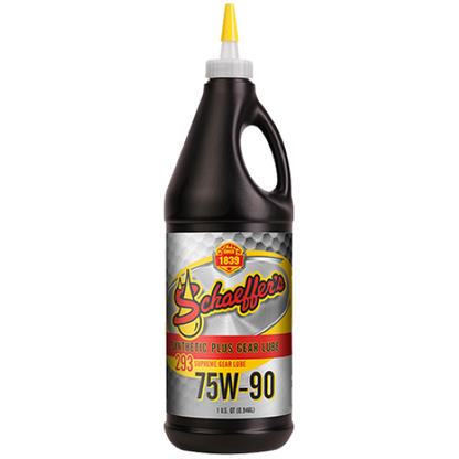 Schaeffer's 75W-90 293 Supreme Synthetic Gear Lube 12 Quarts