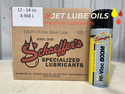 Schaeffer's 319 Moly Hi-Visc Boom Lube Case of 12 - 14oz Cans