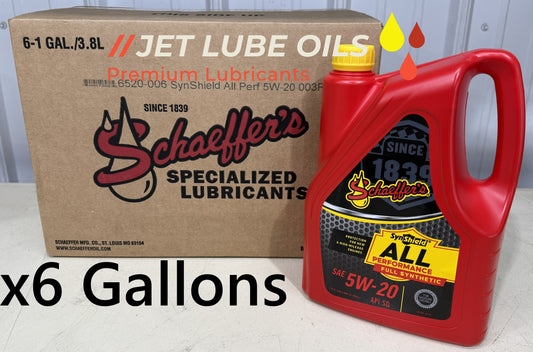 Schaeffer's 6520 5W-20 All Performance Full Synthetic Engine Oil 6 Gallons