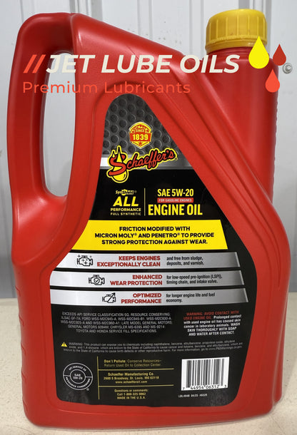 Schaeffer's 6520 5W-20 All Performance Full Synthetic Engine Oil 1 Gallon