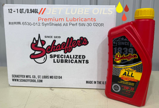 Schaeffer's Full Synthetic 5W-30 All Performance Engine Oil 6530 12 Quarts