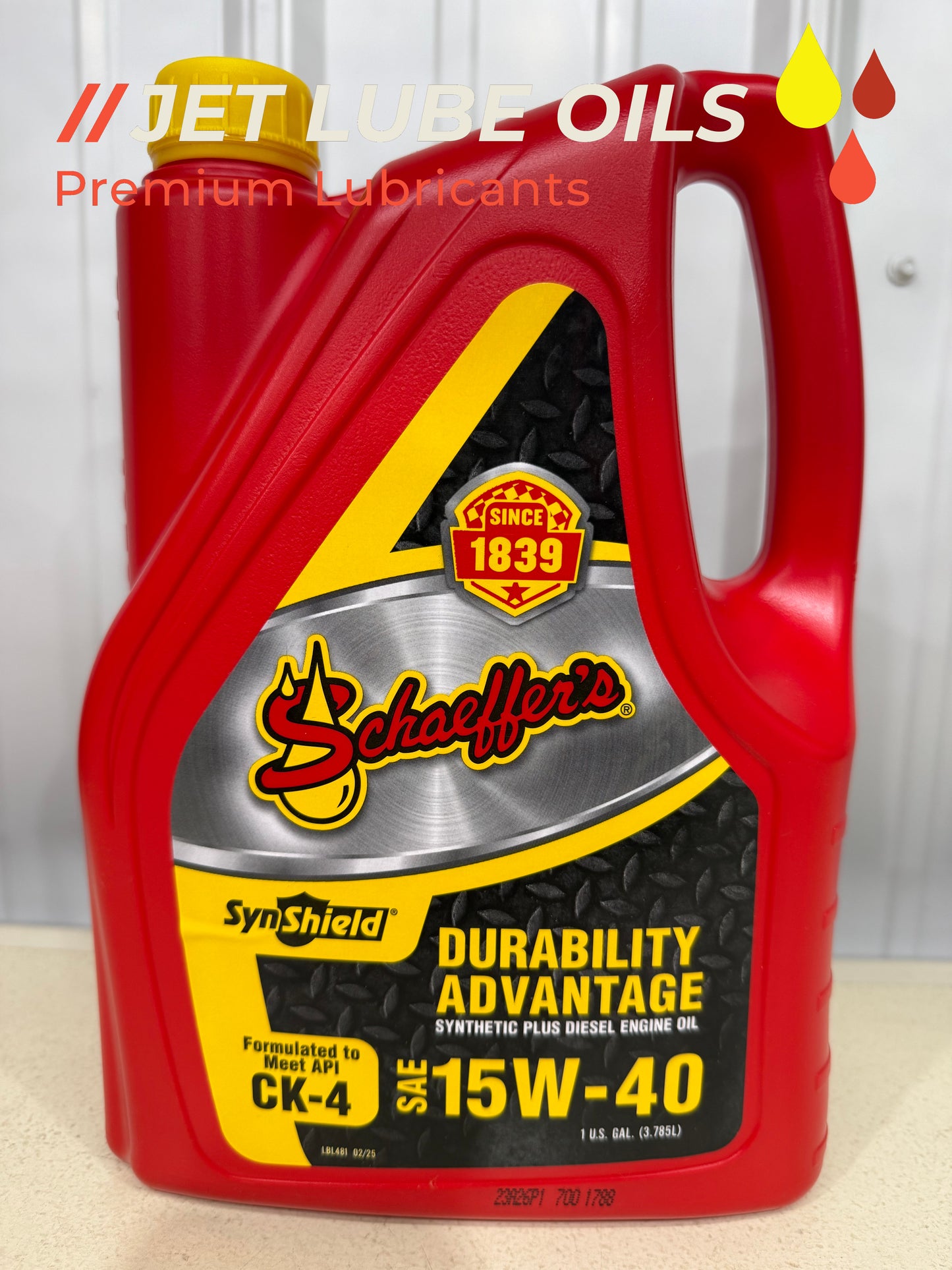 Schaeffer’s 15W-40 700 Synshield Diesel Engine Oil 1 Gallon