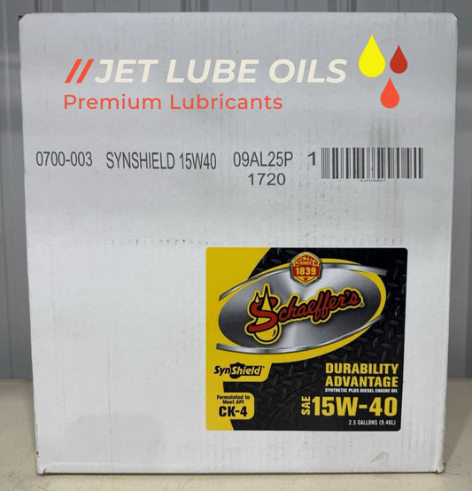 Schaeffer’s 15W-40 700 Synshield Diesel Engine Oil 5 Gallon Box