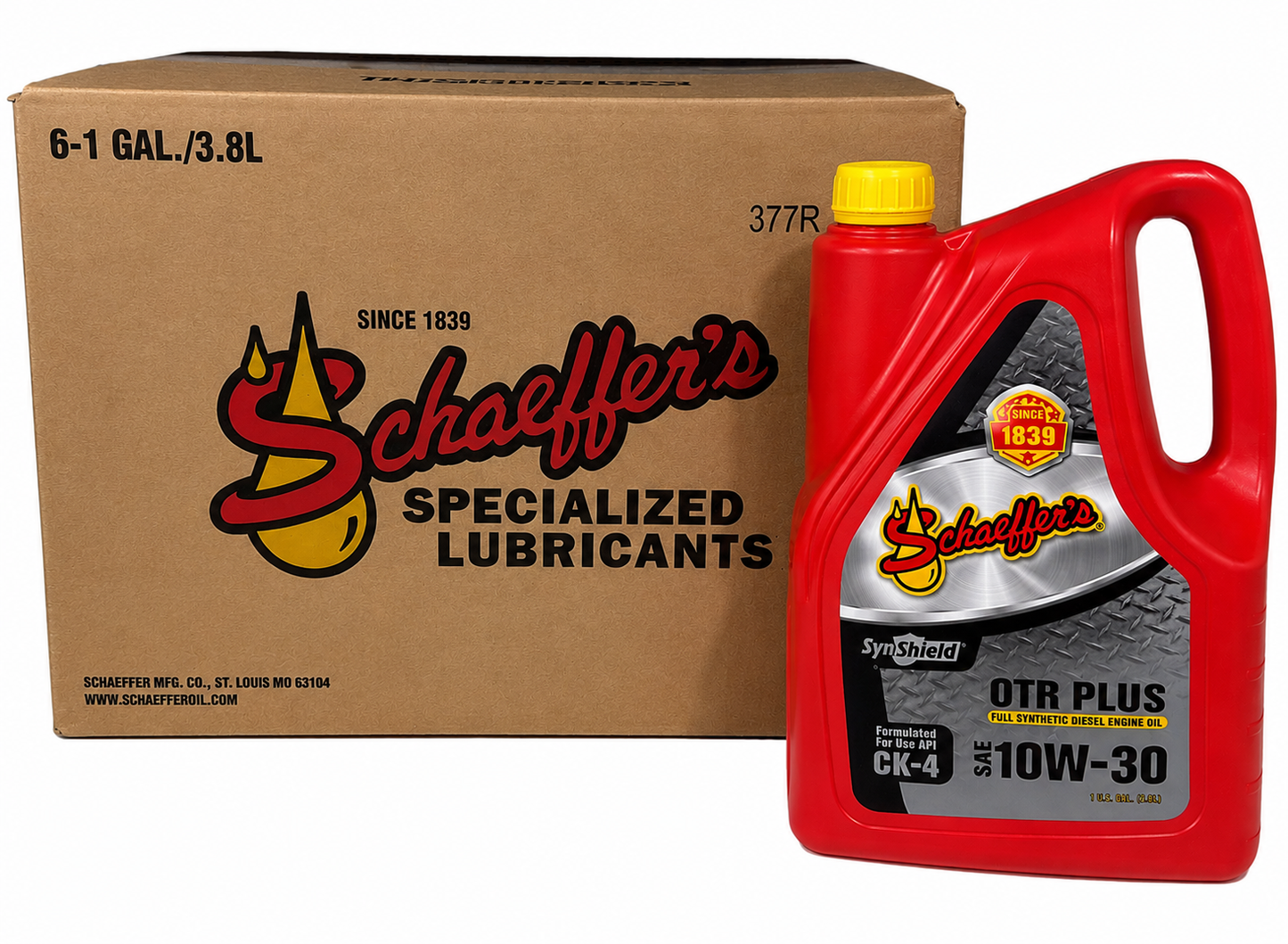 Schaeffer's 711 SynShield® OTR Plus 10W-30 6 Gallon Case