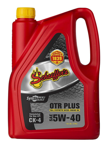 Schaeffer's 5W-40 Full Synthetic 9000 OTR Plus Diesel Engine Oil 5 Gallon Bucket