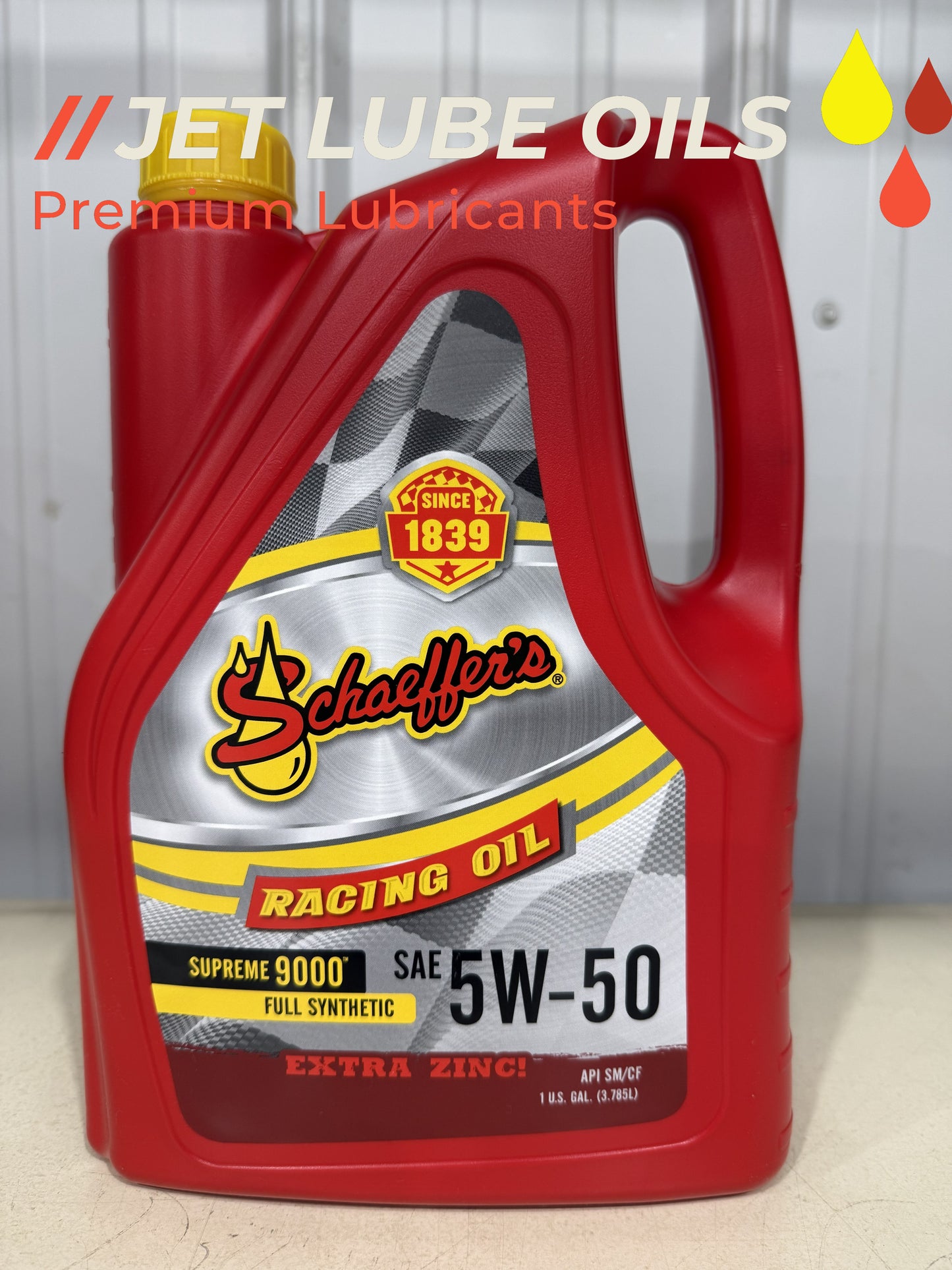 Schaeffer's 5w-50 9001 Supreme Full Synthetic Racing Oil Extra Zinc 1 Gallon