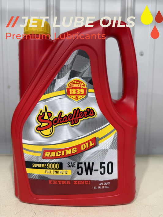 Schaeffer's 5w-50 9001 Supreme Full Synthetic Racing Oil Extra Zinc 1 Gallon