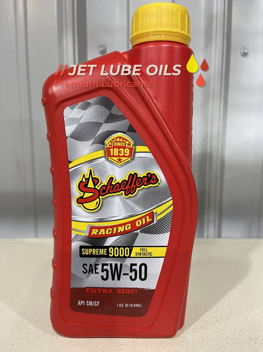 Schaeffer's 5w-50 9001 Supreme Full Synthetic Racing Oil Extra Zinc 1 Quart