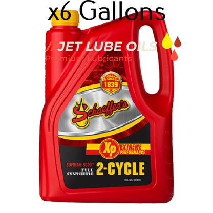 Schaeffer's 9006 Full Synthetic Racing 2 Stroke Oil 6 Gallons
