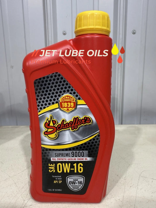 Schaeffer's Supreme 9016 Full Synthetic 0W-16 Engine Oil 1 Quart